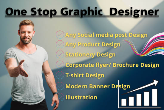 I will do top rated graphic design for you