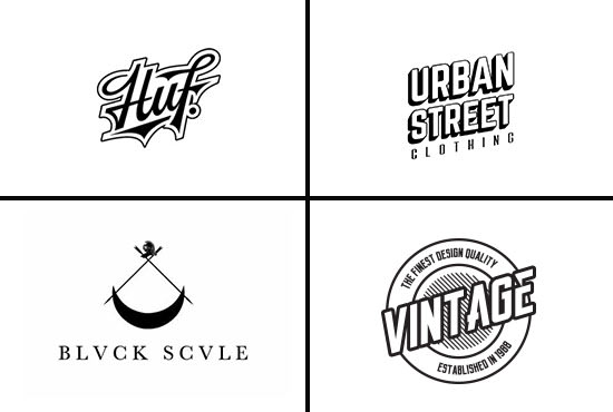 I will do urban streetwear clothing brand logo design