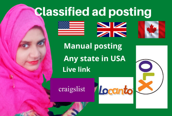 I will do USA europe classified ads posting