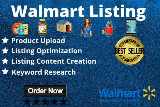I will do walmart SEO amazon to walmart dropshipping listing optimization services