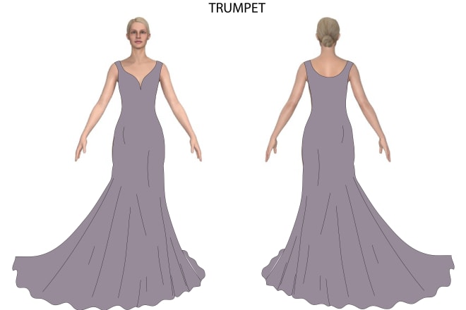 I will do wedding dress or bridal gown luxury design