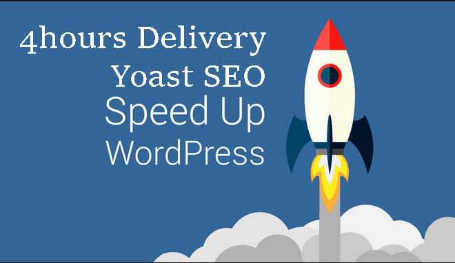 I will do wordpress website speed up to 80 and do seo in 4 hours