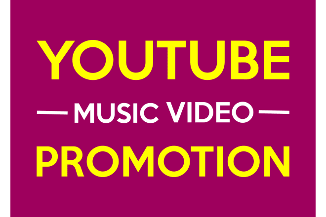 I will do youtube music video promotion to real people