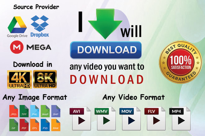 I will download online videos, audios images and online courses
