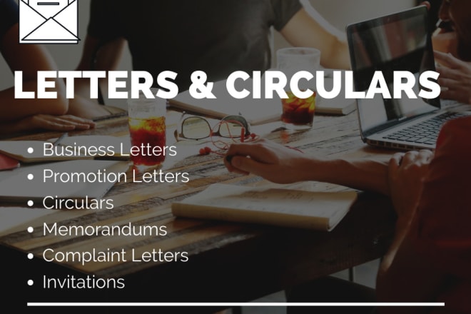 I will draft you professional emails business letters and circulars