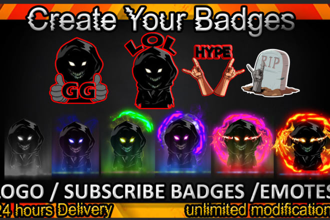 I will draw 6 beautiful twitch sub badges, bit badges, twitch sub emotes