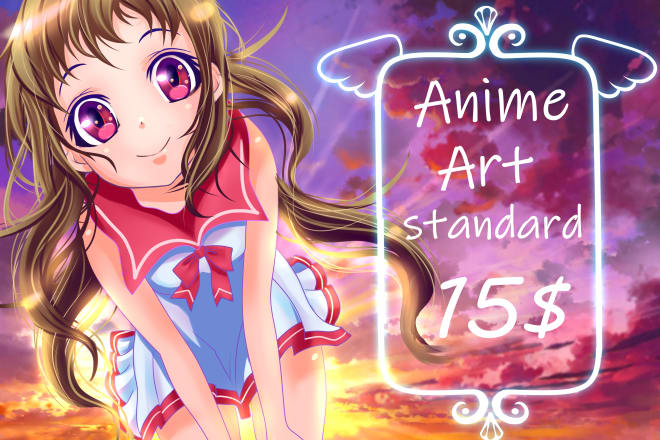 I will draw an anime, manga or cartoon portraits and character illustrations,nsfw, sfw