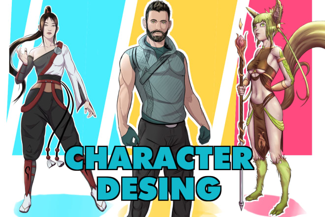 I will draw and design your comic character or concept character