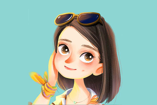 I will draw cartoon portrait of you in my style