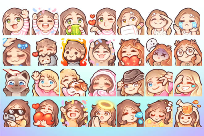 I will draw custom and high quality twitch emotes