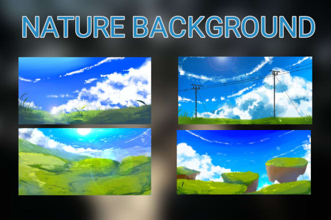 I will draw nature background for you and free request