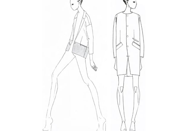 I will draw outstanding fashion sketches