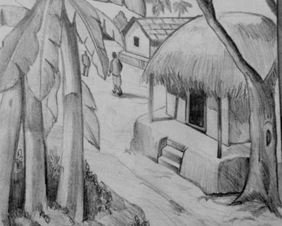 I will draw sketches of landscape