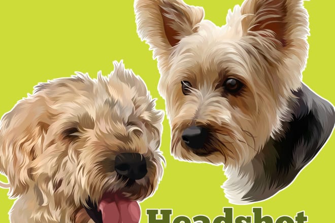 I will draw your pet into vector illustration with the best quality