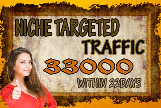I will drive 33,000 genuine niche targeted website,traffic,visitors