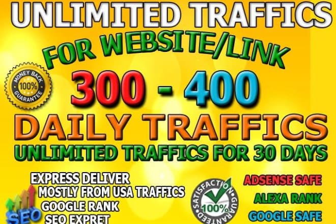 I will drive UNLIMITED Quality Website Traffic for 30 Days