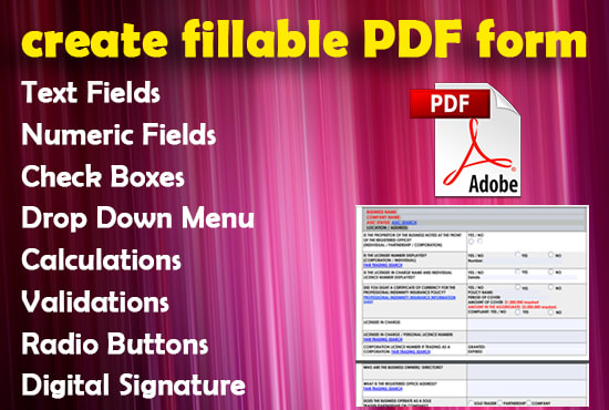 I will edit, conversion, create fillable PDF form and word,excel
