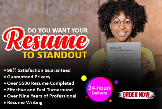 I will edit, write and design a professional ats resume, CV, cover letter, linkedin