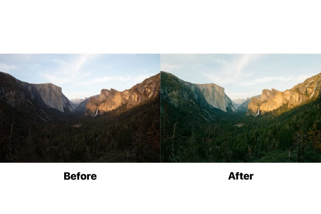 I will edit your landscape photos
