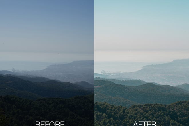 I will edit your photos in lightroom and photoshop