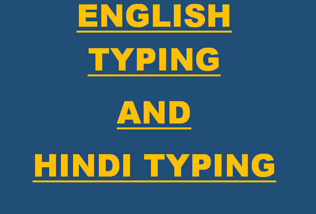 I will english typing hindi typing
