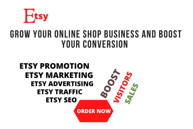 I will etsy,etsy promotion,etsy marketing,etsy advertising,etsy sales,etsy traffic,SEO