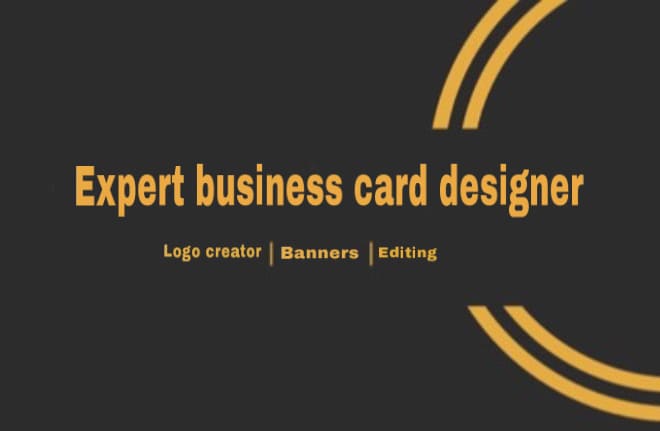 I will expert business card designer creator