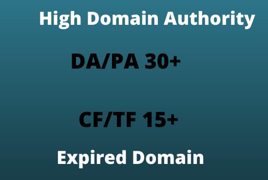 I will find a high quality expired domain name for you