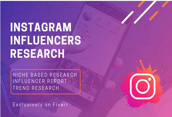 I will find best instagram influencers for your niche and brand