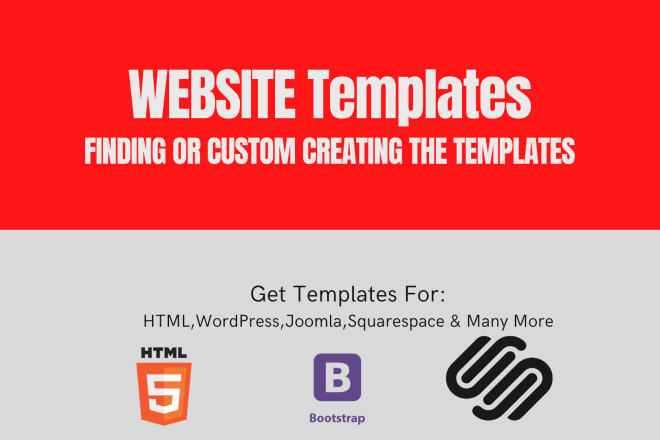 I will find or edit website templates for you