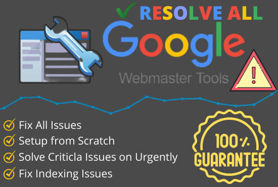 I will fix all google search console, webmaster tools, index coverage errors