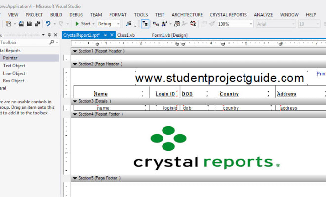 I will fix and design crystal reports