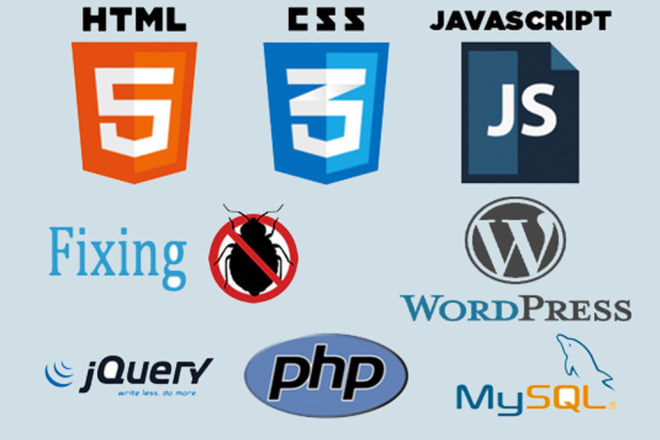 I will fix html, css, js, php, wordpress, bootstrap bugs