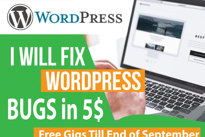 I will fix wordpress bugs quickly in 24 hours