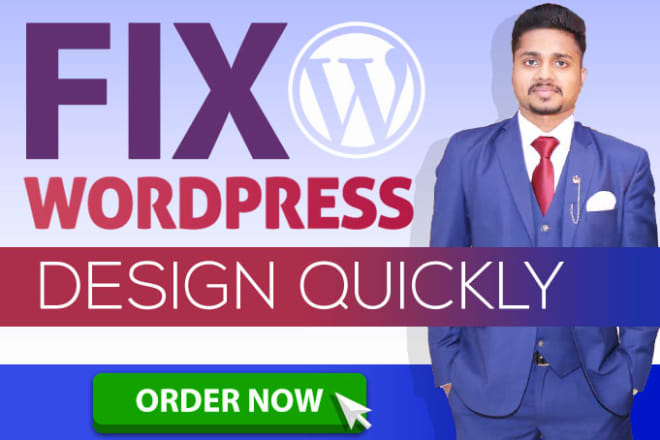 I will fix wordpress design issue