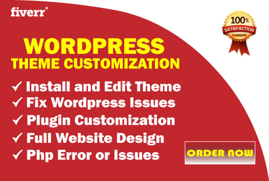 I will fix wordpress issue, error, and do wordpress customization