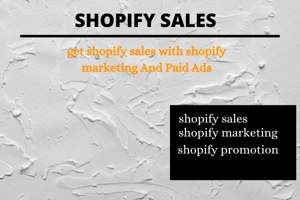 I will get shopify sales with shopify marketing and paid ads