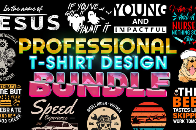 I will give 1000 pro tshirt designs ready for print on demand bulk