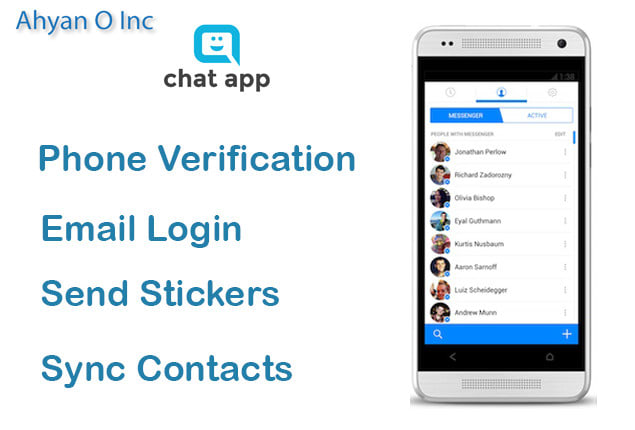 I will give readymade android chatting app like facebook messenger