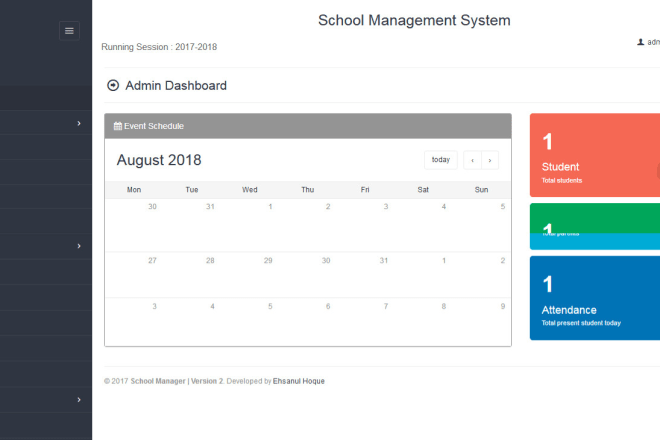 I will give school management system