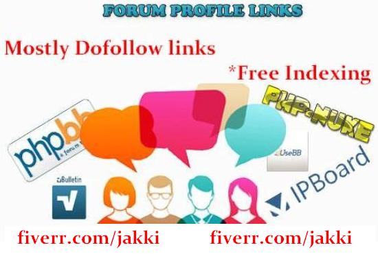 I will give you 101 forum profile links
