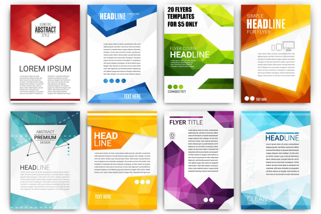 I will give you 20 flyer and poster templates in photoshop