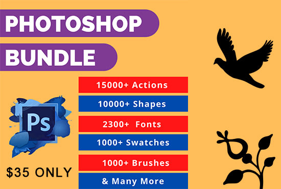 I will give you 35k photoshop resource files