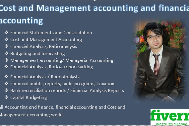 I will help in cost and management accounting financial accounting