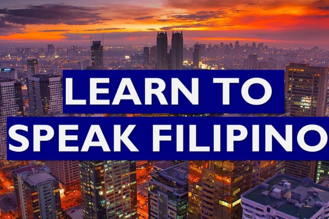 I will help you learn the filipino language