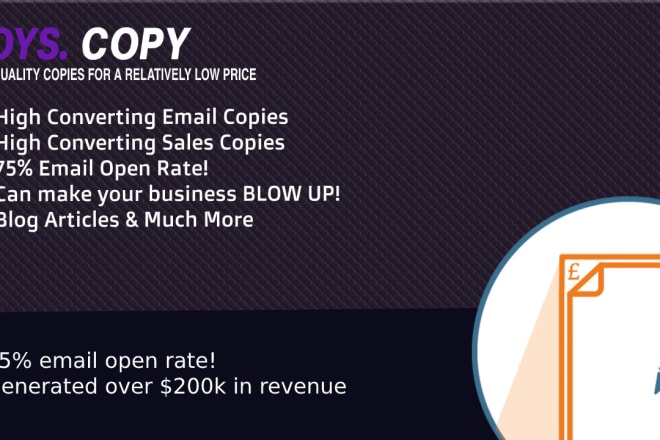 I will help you with copywriting sales letters and email letters