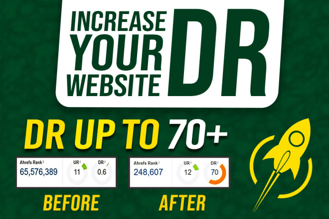 I will increase domain rating ahrefs DR 60 moz da 50 tf 30