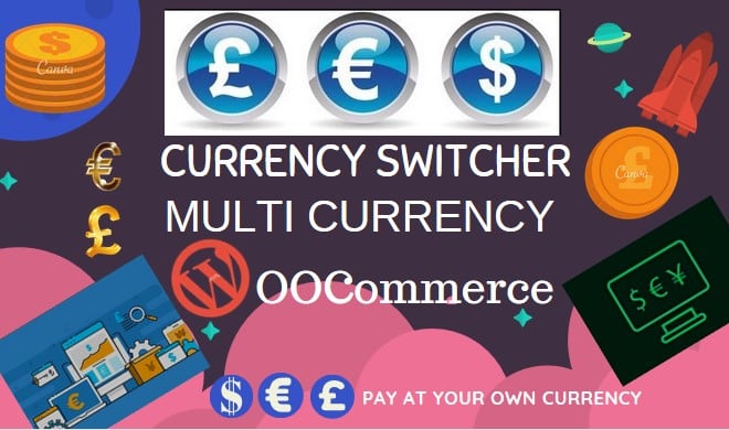 I will install currency switcher,multicurrency in menubar in 12hr