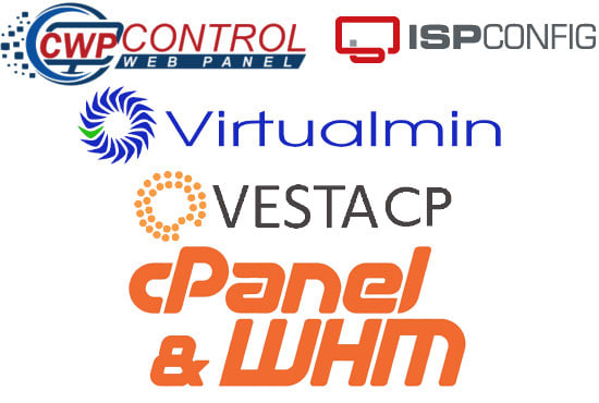 I will install web and email hosting panels vestacp, virtualmin, ispconfig, cpanel