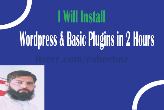 I will install wordpress and basic plugins in 2 hour
